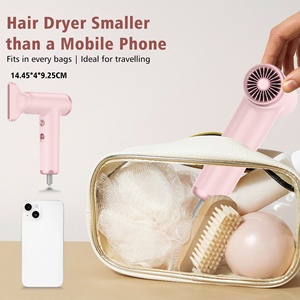 Sèche-cheveux portable mini best-seller à air froid et chaud haute vitesse avec ions négatifs, réglage 2 vitesses et 2 températures, thermostat intégré - Product Image 5