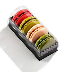 Boîte de luxe recyclable en PET/PP pour macarons, boîte d'emballage en plastique transparente pliable, boîte en plastique transparente pour macarons - Product Image 1