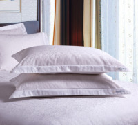 Parure de lit d'hôtel minimaliste 100% coton 300TC 4 pièces taille double Housse de couette Housse de couette Drap de lit Taie d'oreiller-Patchwork