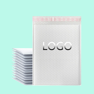 Bolsa de burbujas de película extruida blanca de 40x45+5CM de grosor para cosméticos, joyería, CD, sobres, envíos, con logo personalizado. - Product Image 1