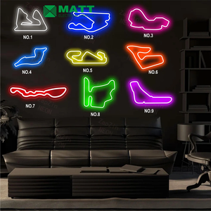 ป้ายไฟนีออนตกแต่งผนังแบบกำหนดเอง ลายรถแข่ง F1 ปรับความสว่างได้ งานแฮนด์เมด ของขวัญ งานศิลปะ สำหรับห้องนอน ห้องเล่นเกม ห้องพักผ่อนของผู้ชาย สำหรับแฟนรถแข่ง - Product Image 3
