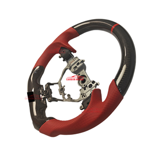 พวงมาลัยกีฬาแบบกำหนดเองสำหรับ Lexus IS 300 350 500 ES 200 300 LX <span class=keywords><strong>570</strong></span> 700 GX <span class=keywords><strong>RX</strong></span> NX LC RC Toyota พวงมาลัยคาร์บอนไฟเบอร์ - Product Image 2