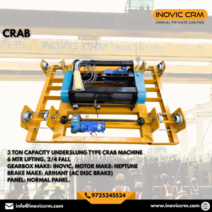 Máquina Eléctrica para Cangrejos Personalizada OEM para Grúa EOT |   Solución de Elevación Estándar IS: Máquina Elevadora Tipo Cangrejo para Usos Industriales - Product Image 2