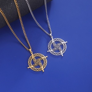 Giorno Brigid collana croce irlanda catena soprannaturale amuleto per donna uomo religione cristiana gioielli di moda gotica - Product Image 3