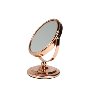 Vecchio stile dorato specchio per il trucco da tavolo scrivania cosmetico fard specchio per il trucco compatto - Product Image 3