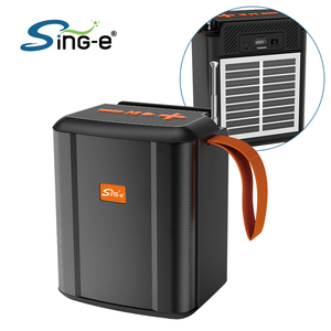 SING-E ZQS819 Enceinte solaire FM d'extérieur avec connexion TWS, égaliseur réglable et conception antichoc pour chantier de construction - Product Image 1