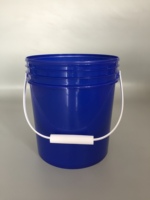 Seau en plastique de qualité alimentaire rond de 10 L en PP épaissi, personnalisable et recyclable, vente en gros d'usine XIANGSHI
