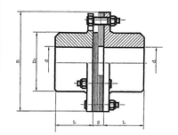 Accouplement universel à double diaphragme flexible en métal de haute qualité, en acier 45, pour machines OEM