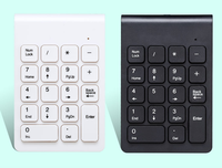 Dropshipping Mini Keypad Numerik Nirkabel 2.4GHz Numpad 18 Tombol Keyboard Digital untuk Akuntansi, Kasir, Laptop, Notebook, Tablet