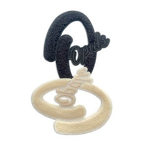 Patch brodé en chenille avec <span class=keywords><strong>motif</strong></span> de <span class=keywords><strong>lettres</strong></span> <span class=keywords><strong>personnalisé</strong></span> et adhésif thermocollant au dos - Product Image 5