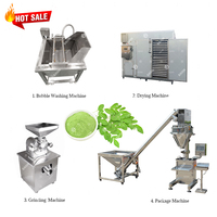 Industriële Theeverwerkingsmachine Fabriek Prijs Automatische Cassave Moringa Bladpoeder Slijpen Productielijn