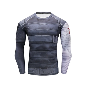 เสื้อรัดกล้ามเนื้อแขนยาว MMA คุณภาพสูงแบบกำหนดเอง ขายส่งยอดนิยมปี 2024 สำหรับผู้ใหญ่ ชุดศิลปะการต่อสู้ โพลีเอสเตอร์/ไนลอน - Product Image 6