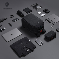 Sac à dos Kingsons, sacs à roulettes, bagages, sac à dos d'affaires pour l'extérieur, sac à dos pour ordinateur portable, sac à dos