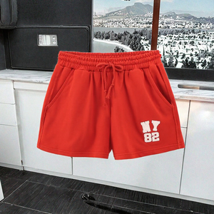 Summer Women's High Waist Loose Bermuda Shorts Vintage Casual Breathable Versatile <b>Drawstring</b> Models - Product Image 2