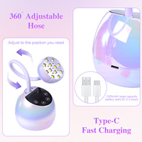 Lampe UV LED sans fil/rechargeable 36W pour gel X, séchoir à ongles à capteur tactile, mini lampe UV LED à séchage rapide pour gel de construction