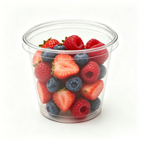 Emballages personnalisés jetables, recyclables, transparents, en plastique PET, pour biscuits, gâteaux, pain, salades, tiramisu, boîtes en plastique pour aliments