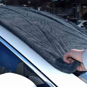 Chiffon de nettoyage en velours corail 1000G, séchage rapide, imprimé simple face, motif torsadé spécial, petit tissage efficace pour le lavage et le nettoyage des voitures - Product Image 5