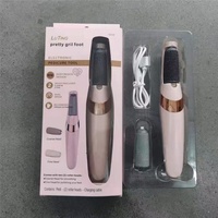 Râpe électrique rose pour pieds, éliminateur de callosités, têtes de rouleaux fins et grossiers, 2 vitesses, rechargeable, batterie lithium 500 mAh, étanche