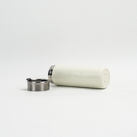Gobelet isotherme en acier inoxydable à double paroi de 500 ml avec couvercle rabattable anti-fuite, tasse de voyage portable pour le bureau, la voiture, la salle de sport, l'extérieur