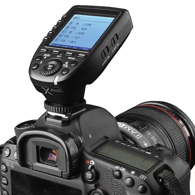 Godox Xpro-C E-TTL II Flash Trigger Transmitter 2.4G Wireless X System for Outdoor and Studio Flashes Camera