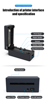 Imprimante d'Étiquettes d'Expédition Thermique 4 Pouces YHD-9250 USB BT WiFi Optionnel, Compatible Windows