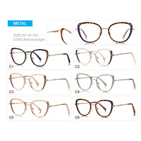 Superhot lunettes 45870 mode 2024 femmes oeil bleu lumière bloquant ordinateur lunettes oeil de chat lunettes