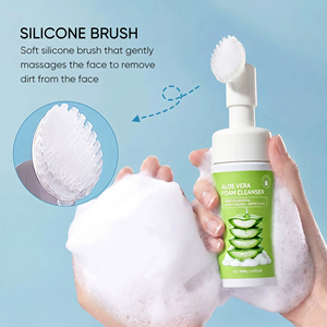 <span class=keywords><strong>Espuma</strong></span> <span class=keywords><strong>Limpiadora</strong></span> Facial Suave con Aminoácidos de Aloe Vera, Control de Grasa en los Poros, Hidratante, Calmante, para Piel Sensible, OEM - Product Image 2
