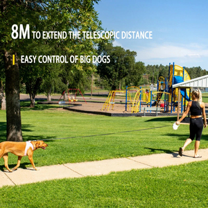 8M 50kg correa retráctil automática de nylon para perros cachorros viajes al aire libre caminar senderismo cuerda de tracción collares para mascotas para cómodo - Product Image 2