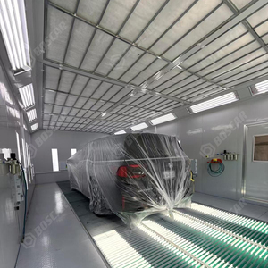 BOSCAR Cabina <span class=keywords><strong>de</strong></span> Pintura <span class=keywords><strong>de</strong></span> Lujo 8m * 4.3m * 3.45m con Calefacción Eléctrica/Diésel/Gas, Sala <span class=keywords><strong>de</strong></span> Pintura para Automóviles Resistente a las Llamas - Product Image 5