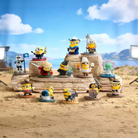 Оригинальный набор фигурок POP MART Minionsey и Monsters Series, 12 шт., коллекционная художественная игрушка, подарок для фанатов и любителей кино