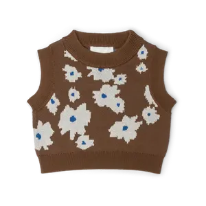 Manufacturers 2024 New Designer Chunky Babi Newborn Summer Babi Baby Short Sleeves Custom Knitted Girls Cardigan Sweater