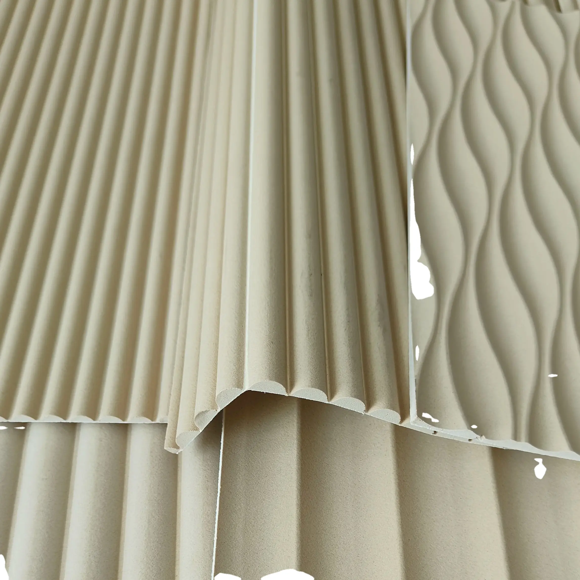 BAIYI Factory Soft Wall Panel Gebogene flexible gebogene 3D-MDF-Platte gerippte MDF/HDF-Platten für die Innenausstattung