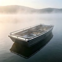 Bateau en aluminium à fond plat John Boat, prix d'usine, pour la pêche en rivière, lac ou océan