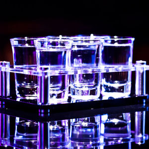 Lot de 6 verres à liqueur fantaisie de 45ml avec plateau de service en résine pour whisky, vin et <span class=keywords><strong>tequila</strong></span> - Product Image 5