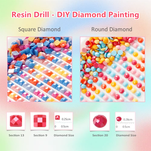 Perles en résine carrées et rondes S-002 de 2,5 mm et 2,8 mm, couleurs <span class=keywords><strong>DMC</strong></span> 447, vente chaude, 200 pièces, pour peinture <span class=keywords><strong>diamant</strong></span> - Product Image 2