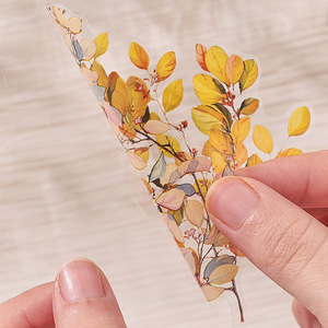 Tsubaki yumuno nhãn dán sổ tay sáng tạo gói 20 tờ mỗi gói Giấy dán sổ lưu niệm in cổ điển - Product Image 4