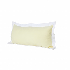 Cuscino con cerniera geometrico in cotone 100% HMS 20 \ "X 20 \" bianco e giallo dorato-cuscino decorativo e decorativo - Product Image 3
