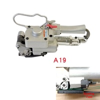 Machine de cerclage pneumatique portative A19 légère (3,8 kg) pour sangles PET et plastique, thermoscellage, vente en gros