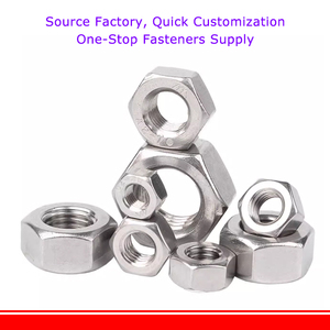 Hình lục giác Nut 4 #-40 6 #-32 8 #-32 10 #-24 12 #-24 1/4-20 ~ 3/4-16 304 thép không gỉ Hex Nut American chủ đề phù hợp cho ốc vít bu lông - Product Image 4