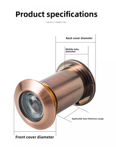 모던 200도 방화 유리 렌즈 도어 뷰어 캣아이 아연 합금 우아한 마감 캣아이 아연 합금 도어 뷰어 - Product Image 4
