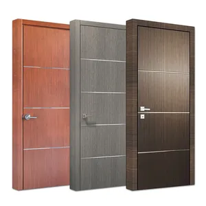 简约设计室内单叶木材木板门新型现代卧室胶合板木质平开门