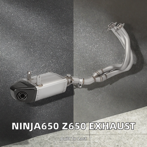 Nuevo sistema de escape completo para motocicleta Ninja650 Z650 2017-2022 <span class=keywords><strong>ER6N</strong></span> ER6F 2012-2016, tubo de escape inferior, Guangdong - Product Image 2