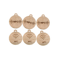 NFC Holz-Smartcard 1K Chip RFID 13,56MHz Umweltfreundliche Visitenkarte Hotel Aufzug Gemeinschaftsmitgliedschaft Zugangskarte Bedruckte Karte