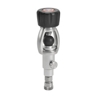 Huben Power - Raccord DIN personnalisable en acier inoxydable pour accessoires de plongée sous-marine, pistolet à air comprimé PCP, airsoft, rechargement de gaz à distance