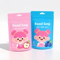 Sacs d'emballage alimentaire à fermeture éclair avec fenêtre pour collations, biscuits, noix, présentoir stable, refermable, tailles et impressions personnalisées