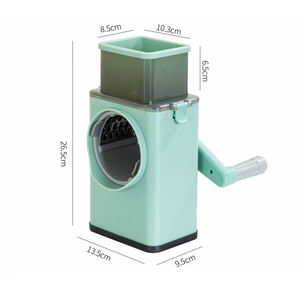 고품질 야채 슬라이서 주방용 수동 롤러 커터 다기능 야채 다지기 원형 커터 감자 채칼 - Product Image 4