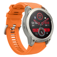 GPS Smartwatch mit AMOLED-Bildschirm, IP68 Wasserdicht, Silikonarmband, Herzfrequenz- und Blutsauerstoff-Monitor, Schlaftracking für Anrufe 5-10