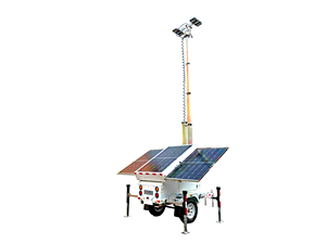 Tour d'éclairage mobile solaire hybride DC/blanc TPE-900LH avec générateur, mât hydraulique de 7 m et batterie pour utilisation extérieure TPE-900 - Product Image 1