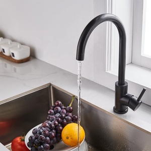 Económico Saber UPC NSF agujero latón único cromo masaje negro mate grifo de <span class=keywords><strong>la</strong></span> cocina - Product Image 2
