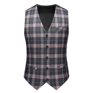 <span class=keywords><strong>Costume</strong></span> homme slim fit à carreaux <span class=keywords><strong>vert</strong></span> <span class=keywords><strong>foncé</strong></span> et rose, nouveau style, pour soirée - Product Image 4